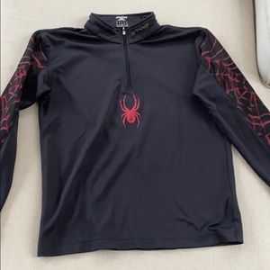 Spyder kids  ski or snowboard quarter zip size XL